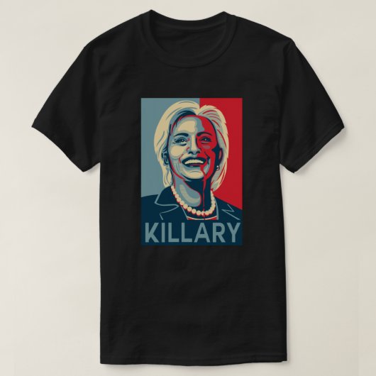 Killary -ヒラリー・クリントンのTシャツ Tシャツ (デザイン正面)