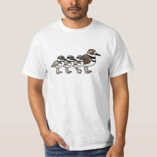 Killdeer及び3羽のひよこ Tシャツ