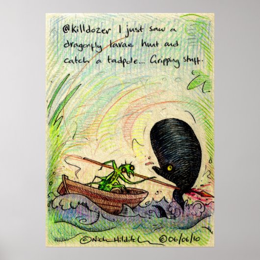 @killdozer irkafirkaプリント ポスター (正面)