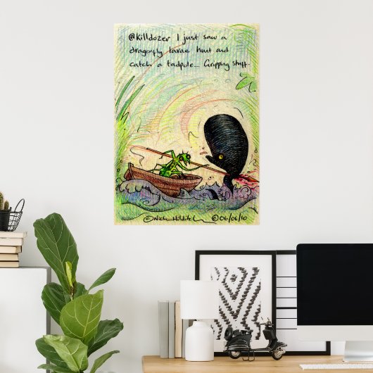 @killdozer irkafirkaプリント ポスター (ホームオフィス)