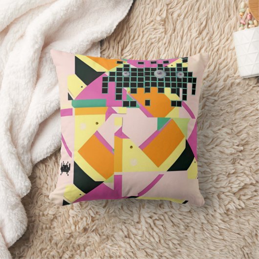 Killed Them with Memphis Designed Kindness クッション (ブランケット)