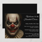 Killer Clown | ハロウィンコスチュームパーティー招待状 招待状 (正面/裏面)