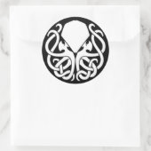 Killer Cthulhuステッカー(BLACK) （制限時間のみ） ラウンドシール (バッグ)