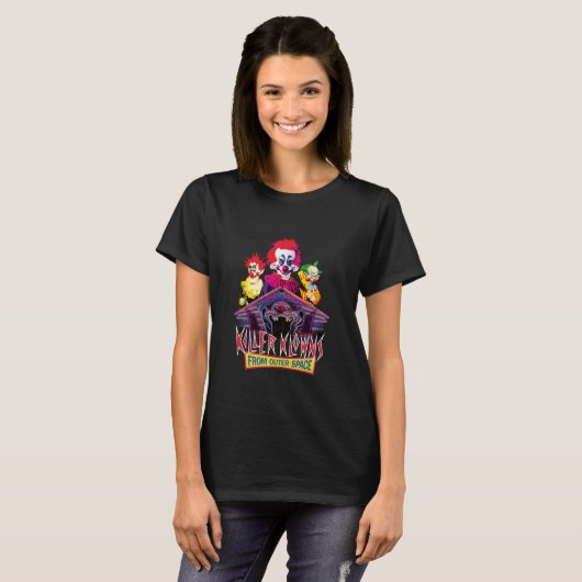 Killer Klons from Outer Space Iconic Circus Klown Tシャツ (正面フル)