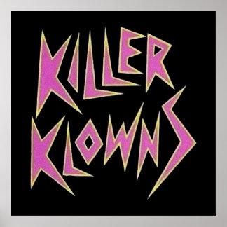 KILLER KLOWNS宇宙空間ロゴ ポスター