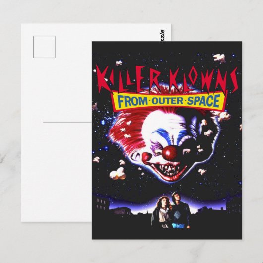 Killer Klowns Clowns From Outer Space Movie Horror ポストカード (正面/裏面)