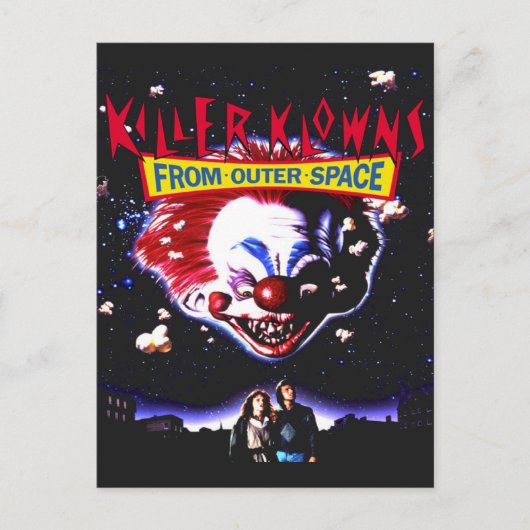 Killer Klowns Clowns From Outer Space Movie Horror ポストカード (正面)