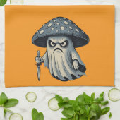 Killer 'Shroom – Spooky Ghost with Knife キッチンタオル (折り畳み)