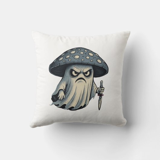 Killer 'Shroom – Spooky Ghost with Knife クッション (裏面)