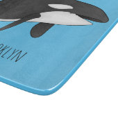 Killer whale cartoon illustration  カッティングボード (角)