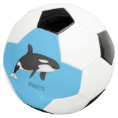 Killer whale cartoon illustration  サッカーボール (3/4)