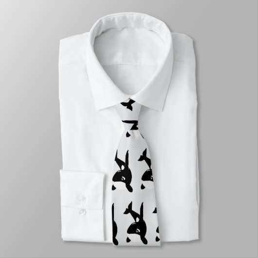 Killer Whale Design ネクタイ (タイ)
