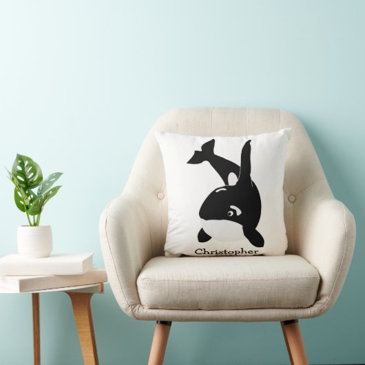 Killer Whale Design Personalised クッション (椅子)