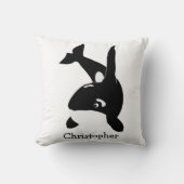Killer Whale Design Personalised クッション (正面)