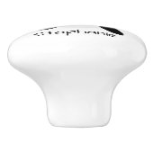 Killer Whale Design Personalised セラミックノブ (側面)