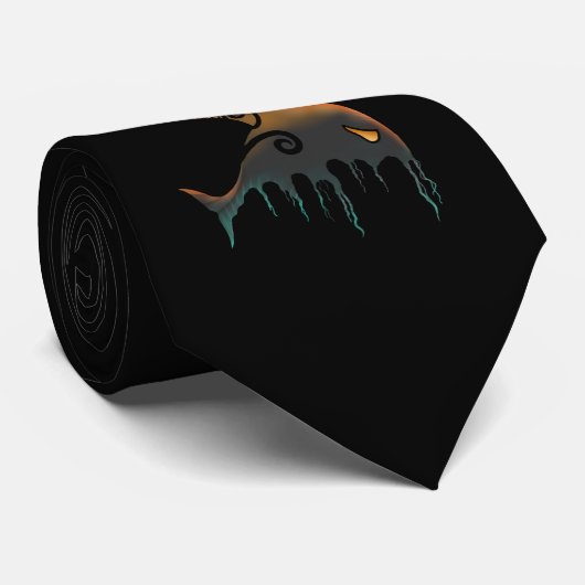 killer whale Halloween ネクタイ (ロール)