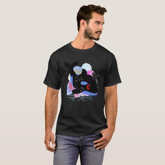 Killer Whale Orca,design orca ,Orca Family Tシャツ (正面フル)