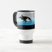 Killerwhale , Orcinus orca トラベルマグ (正面左)
