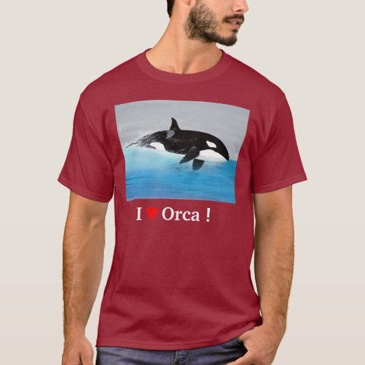 Killerwhale, Orcinus orca Tシャツ (正面)