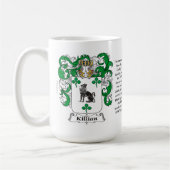 Killian、起源、意味および頂上 コーヒーマグカップ (左)