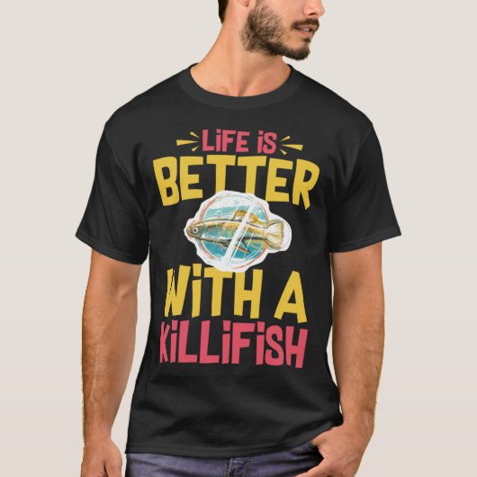 Killifish Clown Fish Aquarium Food Tank Wonder Own Tシャツ (正面)