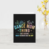 Killin'このダンスママThing - Dancer踊りラブ カード (黄色い花)