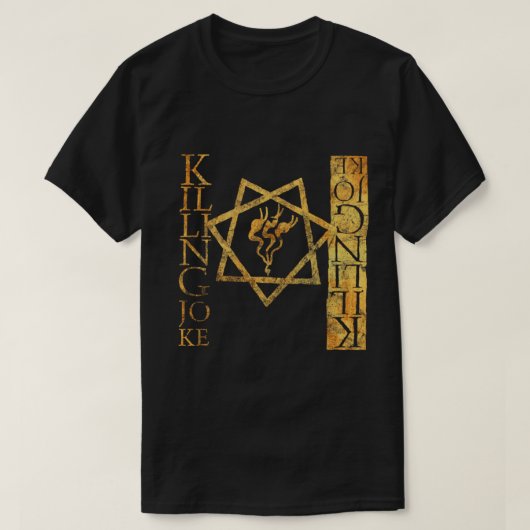 killing joke gothic rock golden grunge distressed  tシャツ (デザイン正面)