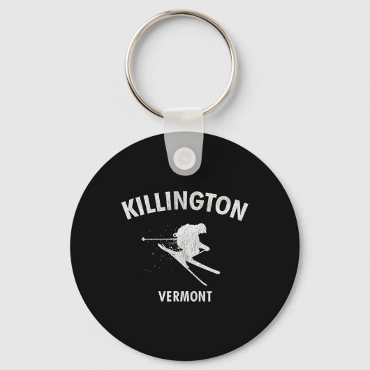 Killington Skiing Tee Vermont Ski キーホルダー (正面)
