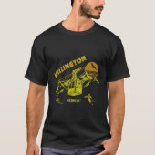 Killington Vermont Distressed Retro Skiing Tee  Tシャツ (正面)