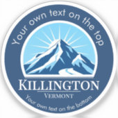 Killington Vermont ski resort シール (正面)