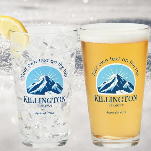 Killington Vermont ski resort drinks beer タンブラーグラス