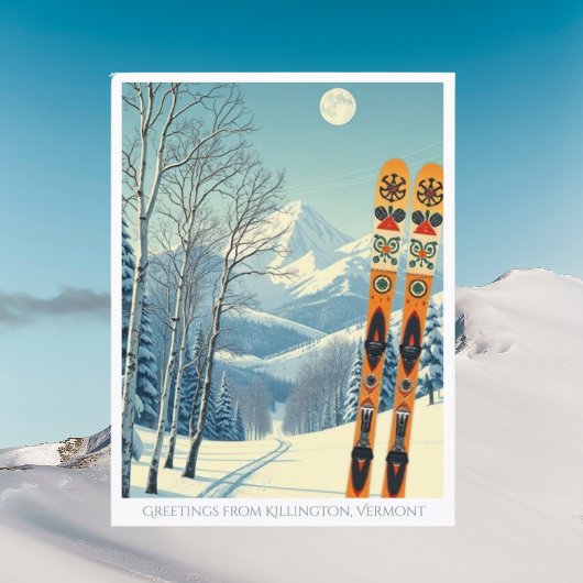 Killington Vermont ski vacation Postcard ポストカード
