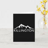 Killington Vermont Skiing Snowboard  カード (黄色い花)