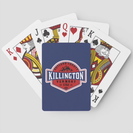 Killington VT Skiing Playing Cards トランプ (裏面)