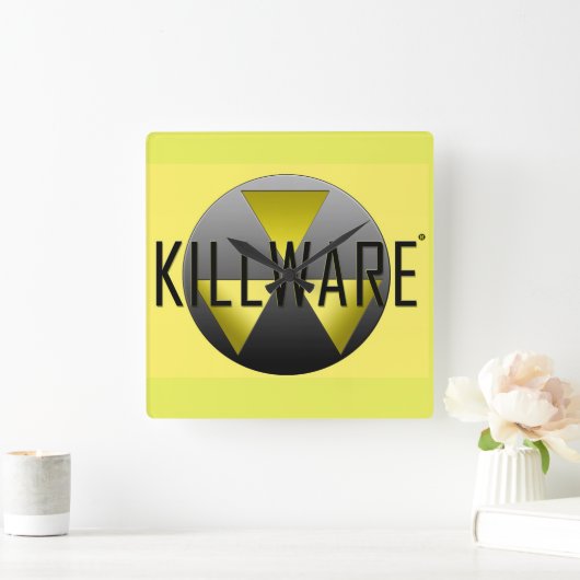 KillWare®の記録 スクエア壁時計 (ホーム)