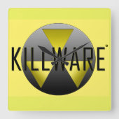 KillWare®の記録 スクエア壁時計 (正面)