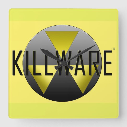 KillWare®の記録 スクエア壁時計 (正面)
