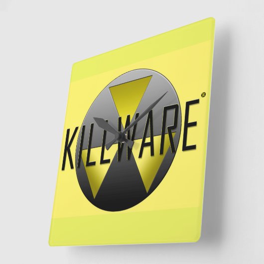 KillWare®の記録 スクエア壁時計 (傾斜)