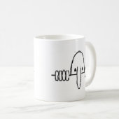 Kilroyはここにありました コーヒーマグカップ (正面右)