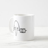 Kilroyはここにありました コーヒーマグカップ (正面左)