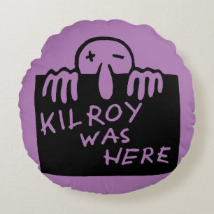 Kilroyはここにありました ラウンドクッション