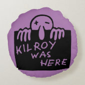 Kilroyはここにありました ラウンドクッション (裏面)