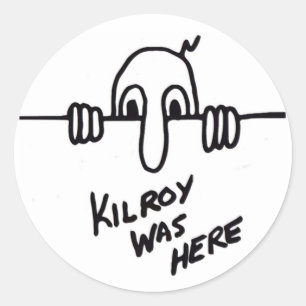 Kilroyはここにありました ラウンドシール