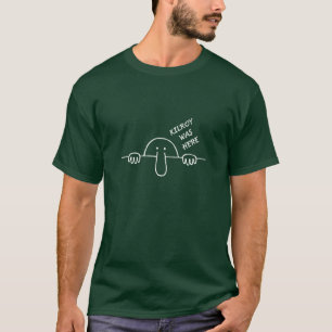 Kilroyは暗いワイシャツここにありました Tシャツ