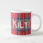 KILTレッドプレイド ジャンボコーヒーマグカップ (右)