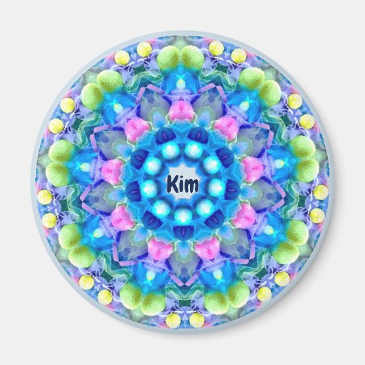 KIM ~イースターパーソナライズされたパターンのフラクタル~ マグネット (正面)