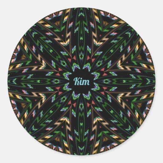 KIM ～銀河間数々の色ステッカー～ ラウンドシール (正面)