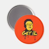 Kim Jong Il - Get's Il マグネット (正面/裏面)