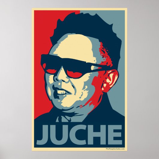 Kim Jong Il - Juche: OHP Poster ポスター (正面)