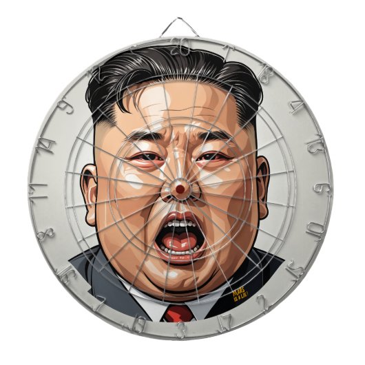 Kim Jong-Un Dartboard – Redart-ed ダーツボード (正面)